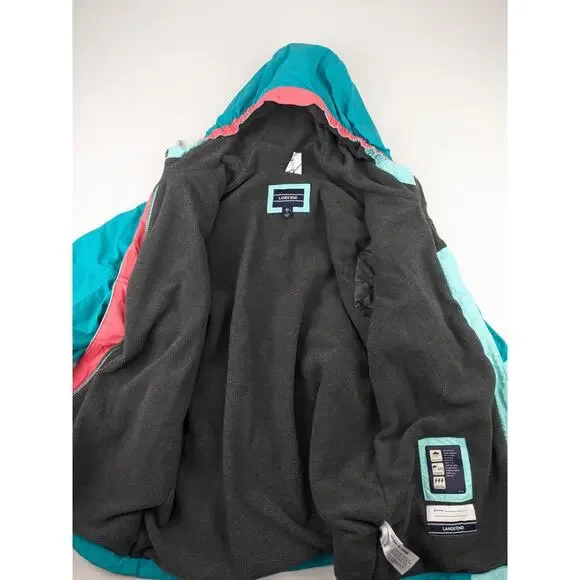 Lands' End Aqua/Teal Girls Winter Coat